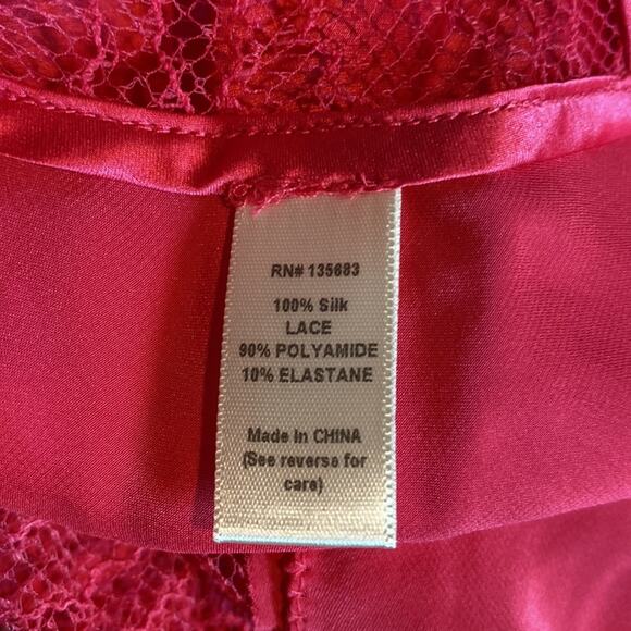 Naked Princess Silk Ella Deep V Chemise Sleep Lingerie Dress NWT Size Small - Picture 10 of 10